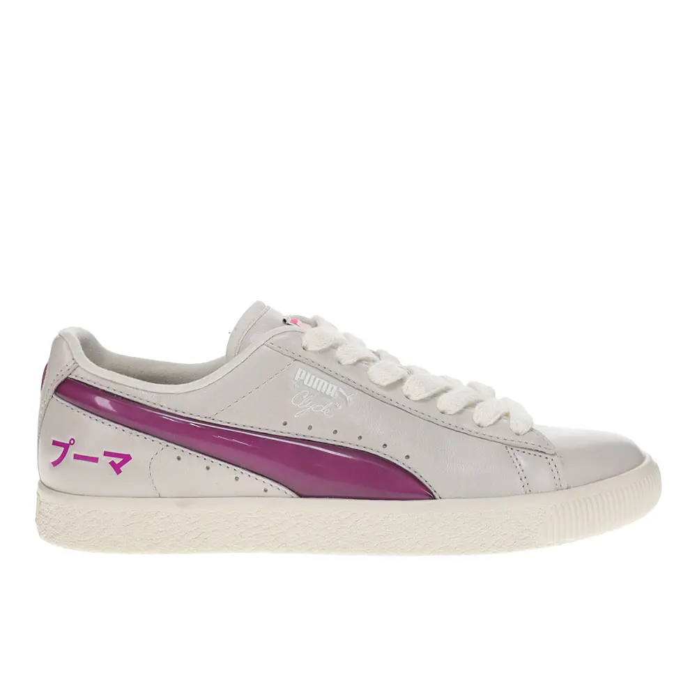 PUMA Mens Clyde Tokyo Lace Up Sneakers Shoes Casual - Off White