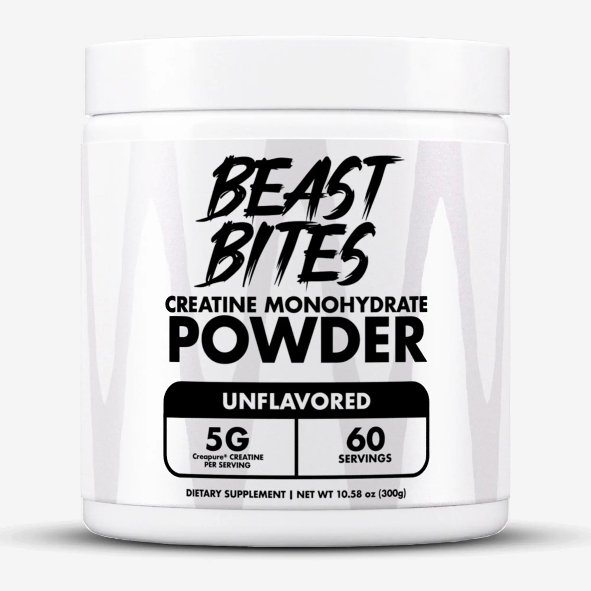 Creapure Creatine Monohydrate Powder (300g / 60 Servings) - Beast Bites