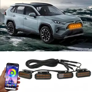 18-LED Front Grille LED Car Lights, 12V Daytime Running Light & Wheel Eyebrow Lamp for Toyota RAV4