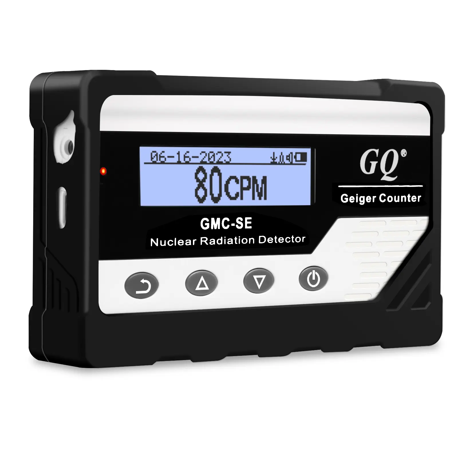 GQ GMC-SE Geiger Counter Radiation Detector Beta Gamma X-ray Portable Radiation Monitor Meter Digital Nuclear Radiation Dosimeter, Automatic Data Recording Device, Drop-Proof Silicone Case