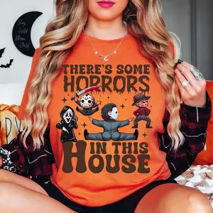 Some Horrors in This House" shirt, perfect for dancing through Halloween 2024 with a touch of spooky humor