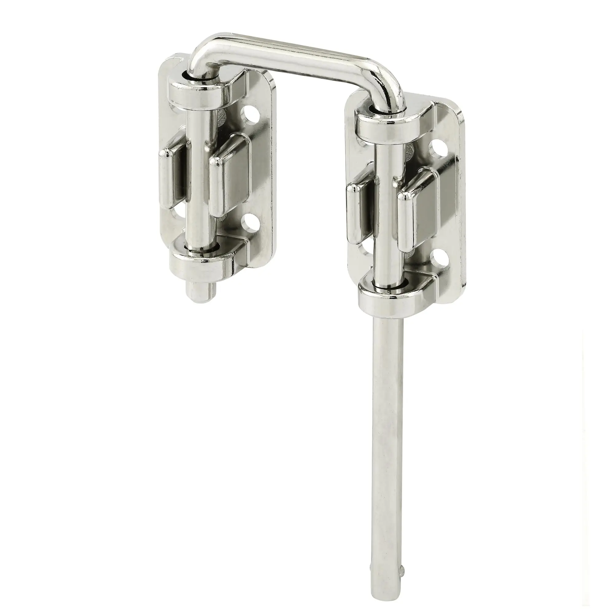 Hardened Steel Loop with Diecast Base for Sliding Doors - Secondary Locking Design for Enhanced Security & Child Safety