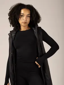 Long Puff Vest - Elegant Design for Versatile Wear - Ideal for Layering and Casual Outings