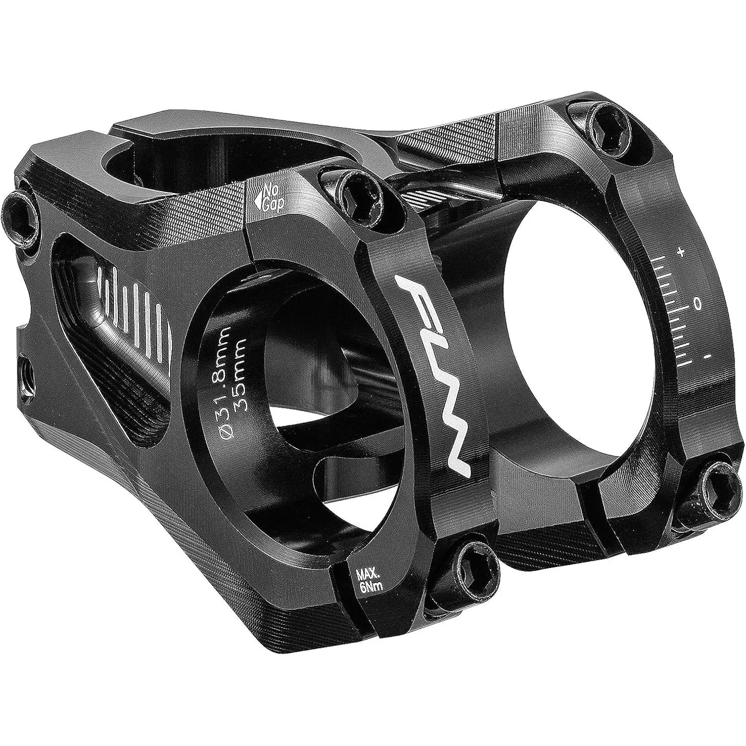 Equalizer Bike Stem with Zero Rise - with 31.8mm Bar Clamp, 0 Degree Alloy Bike Stem for Mountain Bike and BMX Bike