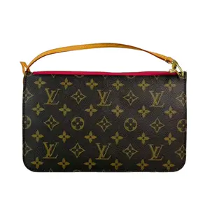 Pre-owned Louis Vuitton Leather Clutches & Wristlets Monogram Canvas Clutch