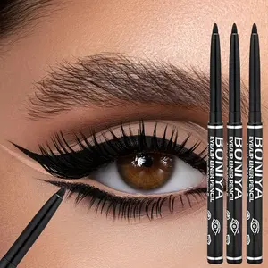3 black eyeliners - waterproof, sweat-proof, easy to rotate for perfect eye makeup
