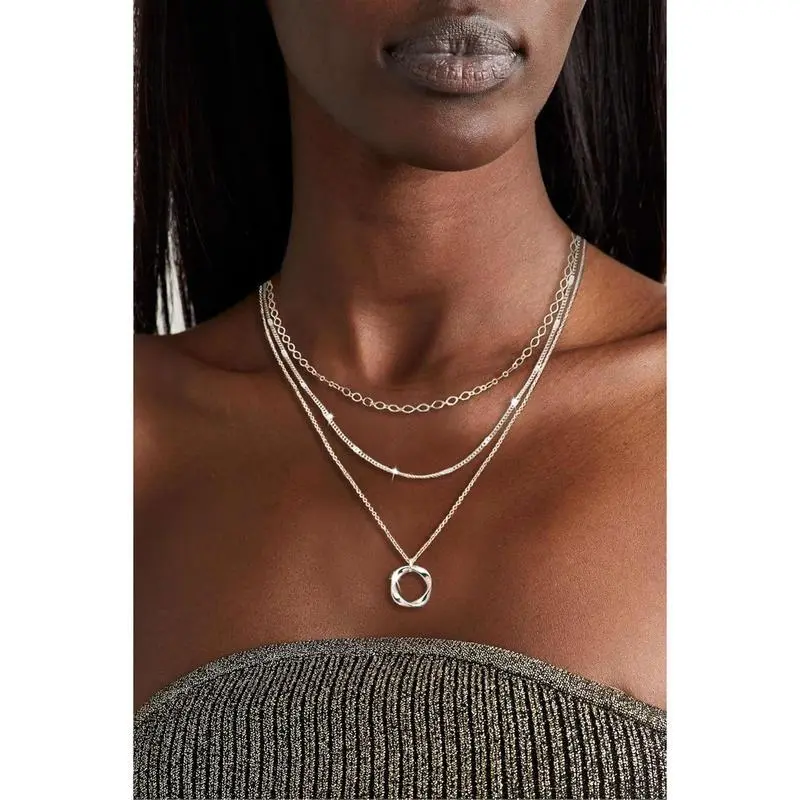 Layeredsilvernecklacesforwomen,sterlingsilverstackchokernecklacesforwomentrendylayeringcirclependantchainnecklacesetjewelryforwomen Layeredsilvernecklacesforwomen,sterlingsilverstackchokernecklacesforwomentrendylayeringcirclependantchainnecklacesetjewelryforwomen