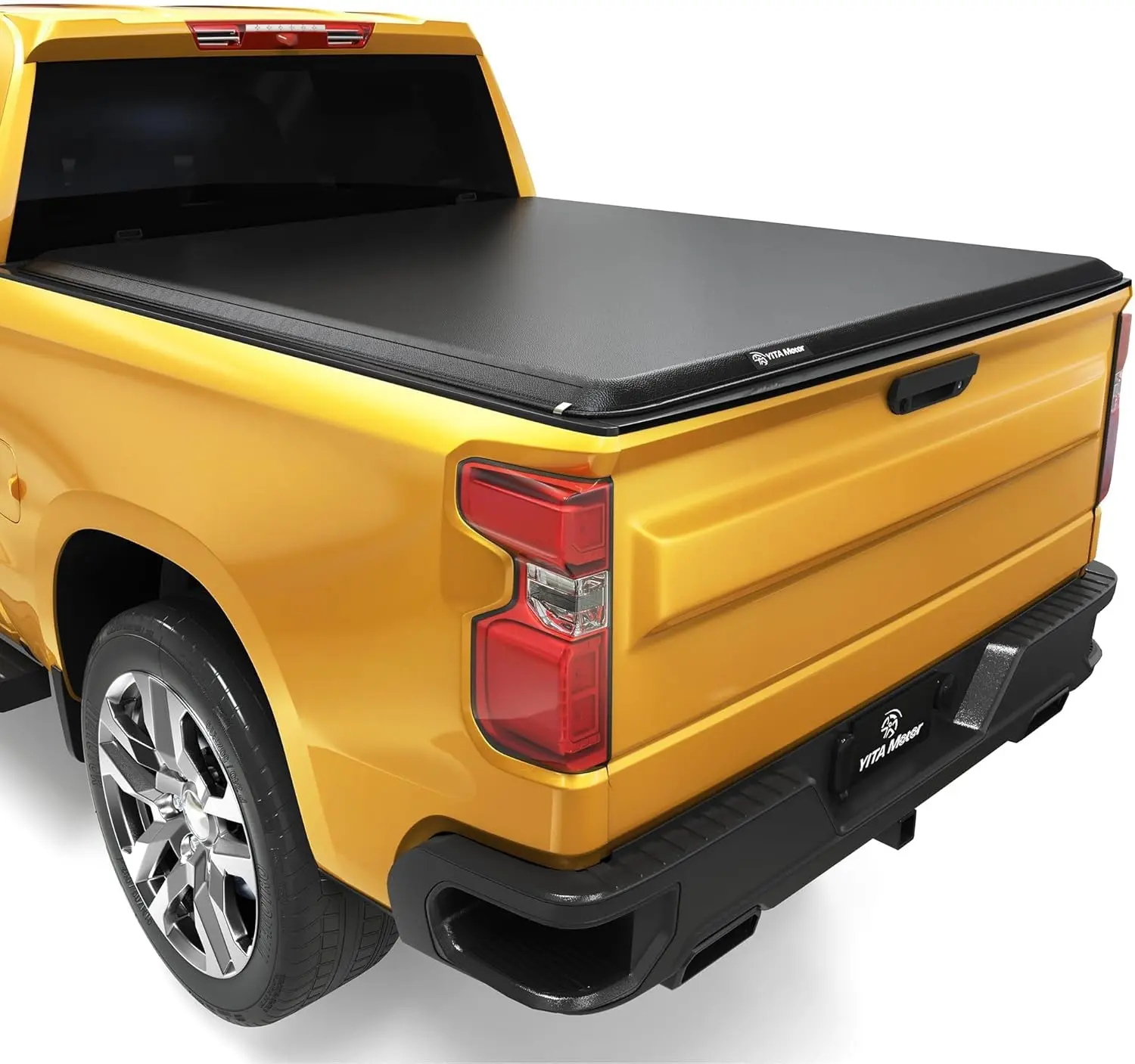 6.9 ft Bed Soft Roll Up Truck Bed Tonneau Cover Compatible with 2020-2025 Chevy Silverado/ GMC Sierra 2500 3500 HD, Fleetside