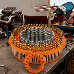 Drill Bit Sharpener, Electric Drill Bit Grinding Attachment, Used Drill Bit Sharpener, Giant Blade Angle Grinder for Sharpening Drill Bits, Suitable for 125mm Grinder with 2 to 13mm Drill Bits, Made of Plastic, No Power Required, Impact Drill Bit