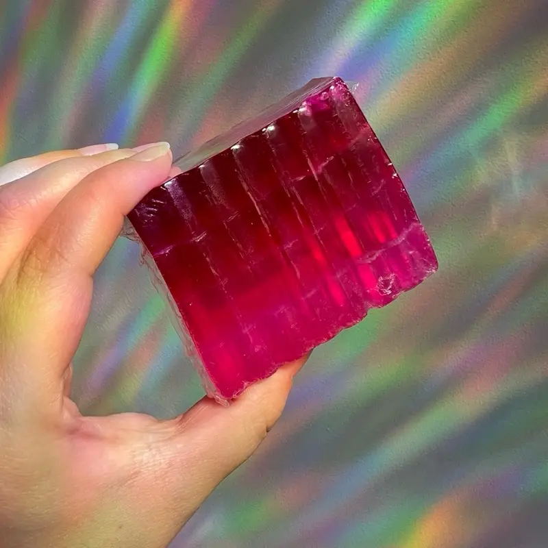 Yoni Bar Strawberry Pretty Pink Soap - Soft Pink Bar with Smooth Texture Body Care Gentle Nourishing Soothing Comfort Cleanser Daily Fragrance Skin Repair Infused with Strawberry Essential Oil