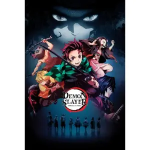 Demon Slayer 24X36 Vertical Official Premium Anime Paper Poster, Authentic Anime Design, High-Quality Print, Ideal for Fans and Collectors