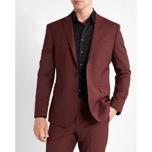 Mens Iconic Maroon Tuxedo Suit