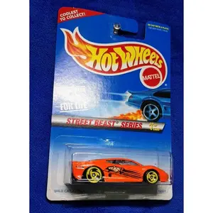 Jaguar XJ220 Wild Cat Attack Hot Wheels 1997 Street Beast Series #2 Die-Cast | Vintage 90s Supercar Collector's Edition