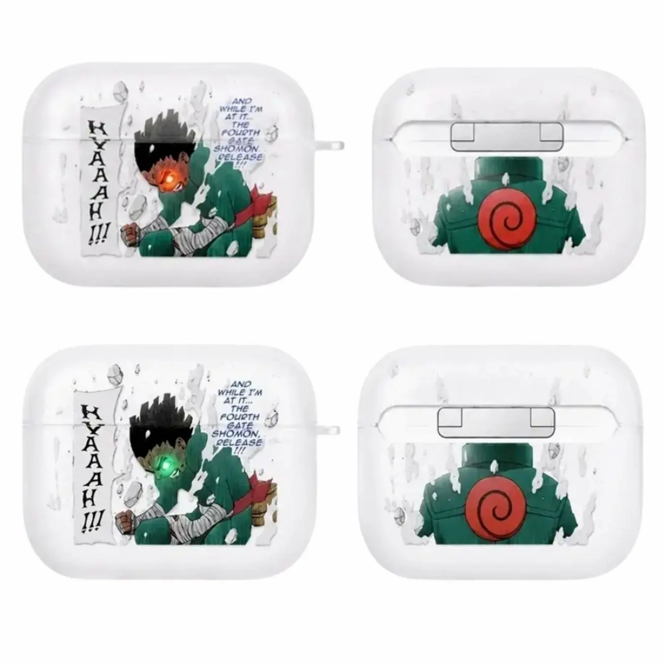 Anime Martial Arts Hero AirPods Case with Keychain, Frosted Protective Earbuds Cover for AirPods Pro, Funny Manga-Inspired Gift for Him Her