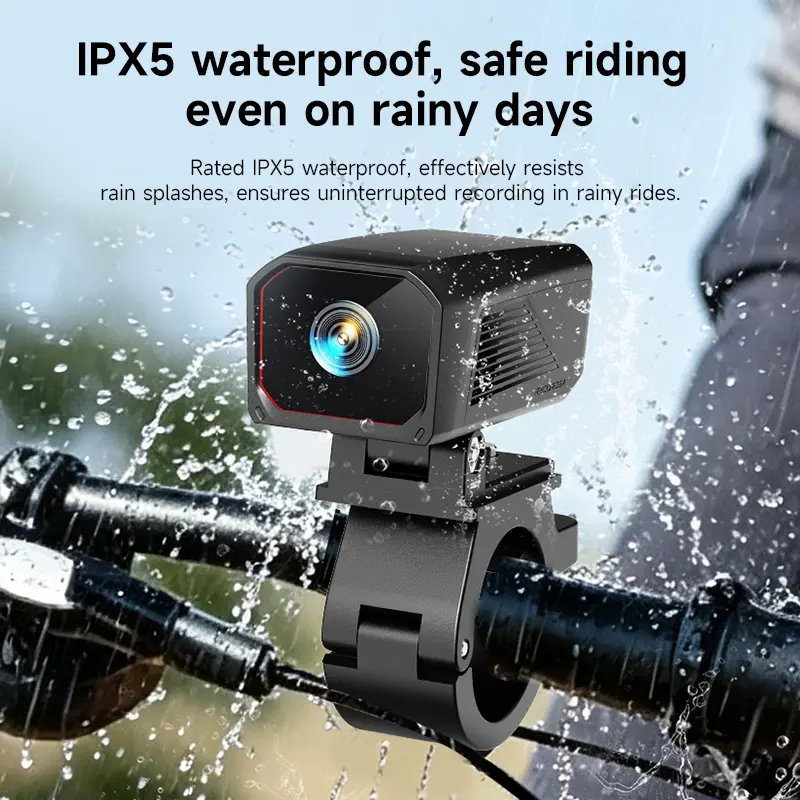 D8 Riding Recorder 2K HD Video Recording Compact Lightweight Anti-theft Design Easy Installation All-day Protection