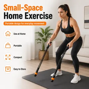 2-Pack Cordless Battle Ropes, Adjustable Spring Exercise Ropes with Weighted Rings, Portable Home Fitness Equipment for Daily Resistance Exercise