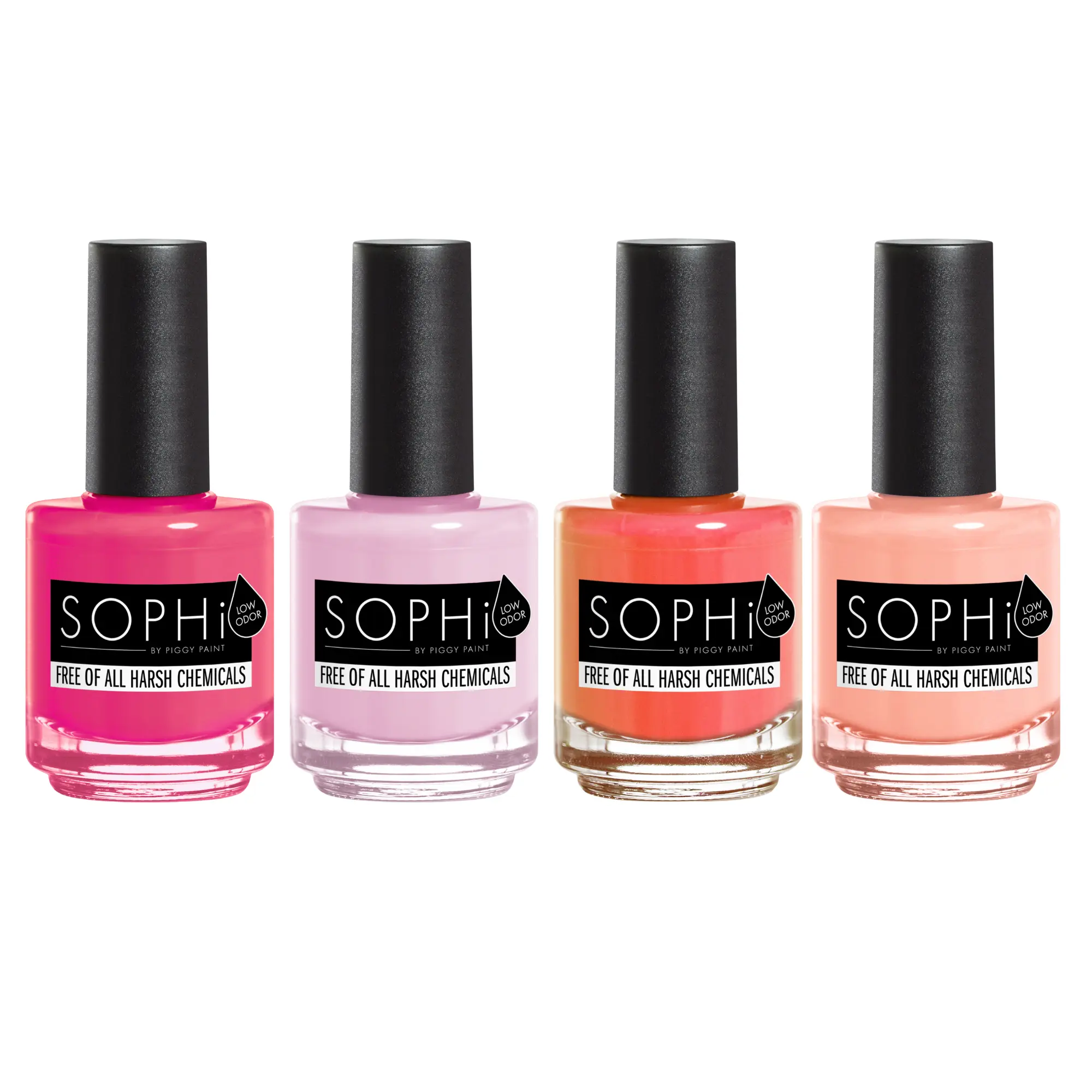 My Love Language - SOPHi Non-toxic Nail Polish - Bright Side Babe, Soft Launch, ROME-ance Me, Peach Perfect - 0.5 fl. oz. - Cruelty-free & Vegan - Durable Water-based Formula