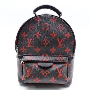 Pre-owned Louis Vuitton coated canvas Backpacks Monogram Infrarouge Palm Springs Backpack Mini