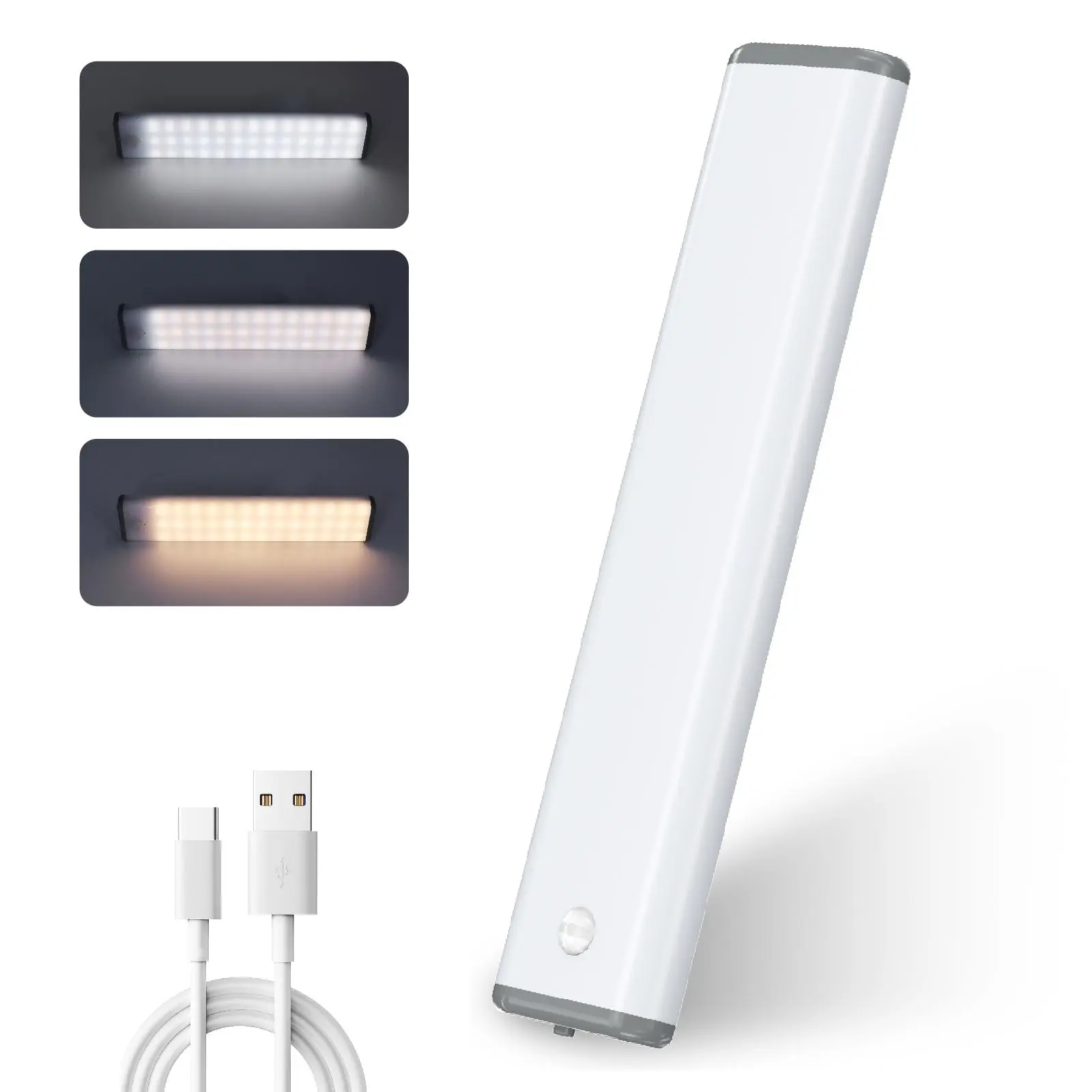 78 LED Under Counter Lighting, Motion Kitchen Cabinet Light, Battery Operated Closet Lights Pantry Light, Rechargeable Wireless Campervan Night Light