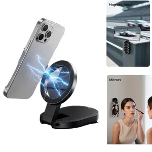 360° Rotatable MagSafe Magnetic Phone Mount, 3-in-1 Phone Holder with Carabiner Clip, iPhone 17-12 Compatible, Ideal for Car, Home, and Office Use