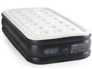 Air Mattress,Double Height Air Mattress (16-22 Inches) With Built-In High-Capacity Pump, Adjustable Design, And Non-Slip Bottom Inflatables