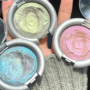 [Purchase 1, Receive 2 at No Cost] 3pcs of Highly Pigmented Monochrome Eye Shadow, Chameleon Eye Shadow Body, Holographic Glow Flash Chameleon Monochrome Eye Shadow, Eye Shadow Parties, Bridal Gifts /Girlfriends/Moms/Women