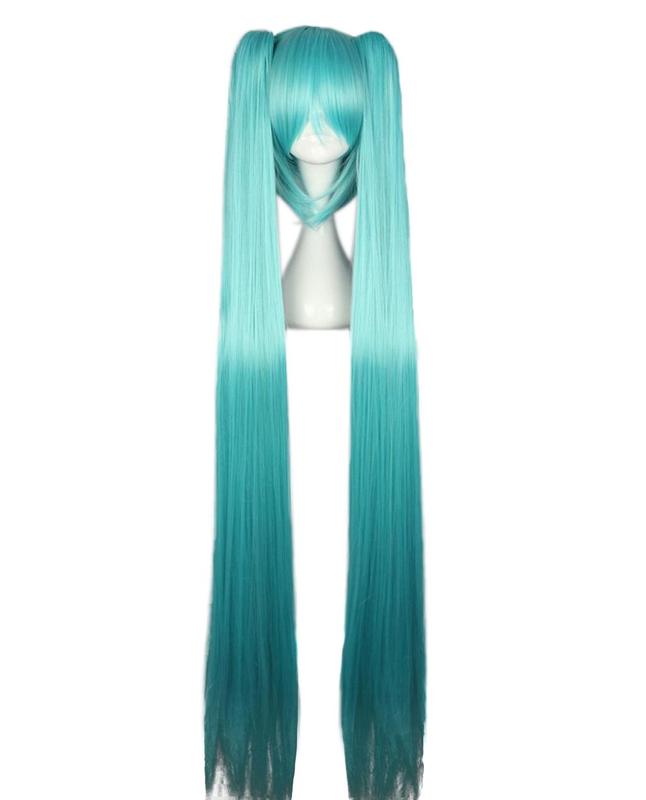 abHair Hatsune Miku-Vocaloid Costume Wig - Ice Blue