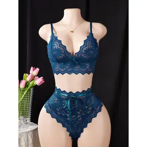 ??2-Piece Sheer Lace Bra & Panty Set �C Sexy & Comfortable for Special Occasions! ??? #LingerieSet #Fashion Underwear