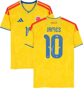 James Rodriguez Colombia National Team Autographed Adidas 2026 Home Soccer Jersey - Fanatics Authentic Certified