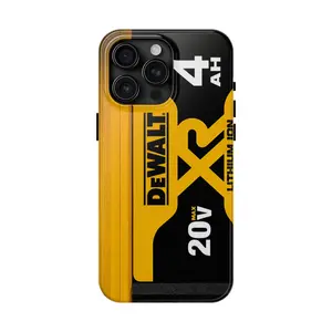 DEWALT XR 20V Max Phone Case, Heavy Duty Tool Inspired Cover - Phone Cover for iPhone 7-17 Pro Max / for Samsung S21-S25 Ultra