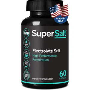 Keto Electrolyte Supplement, Salt Replacement Tablets for Rapid Oral Rehydration & Post Workout Recovery, Magnesium, Zinc, Sodium, Copper | 60 Capsules | Stop Leg Cramps and Restore Energy