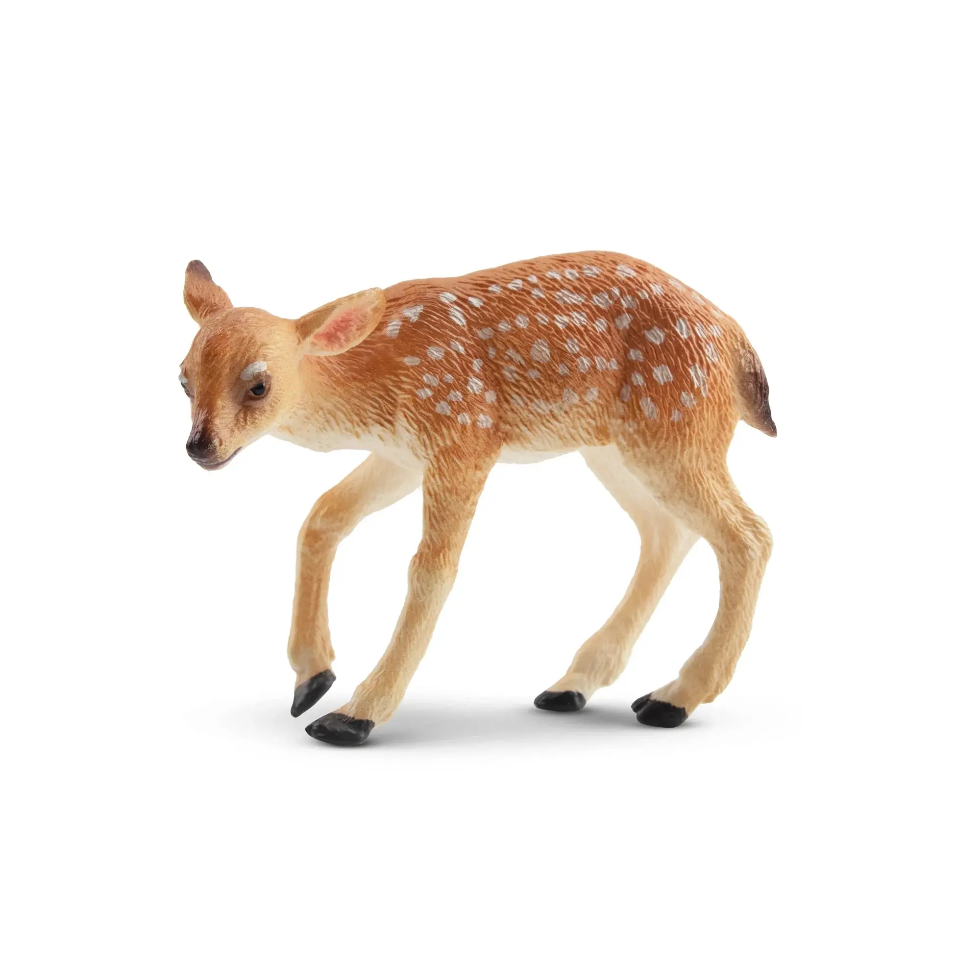TOYMANY Hand-Painted PVC Plastic Fawn Figurine - Realistic Wildlife Animal Model for Age 3+, Ideal for Early Education, Montessori Sensory Play, Decor & Thoughtful Collectible Gift for Enthusiasts