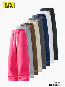 Men’s casual athletic pants, loose straight fit, knit versatile sweatpants, spring/summer/autumn styles