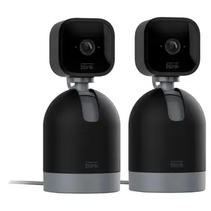 2 Pack Blink Mini Pan-Tilt Indoor Wired 1080P Security Camera - Black