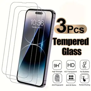 Mobile phone tempered film, screen protector, mobile phone privacy protector, scratch-resistant, waterproof, and anti-fingerprint, suitable for iPhone series phones