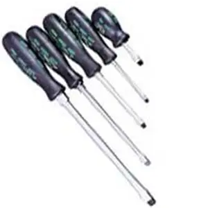 K Tool International KTI16001 5 Piece Slotted Screwdriver Set