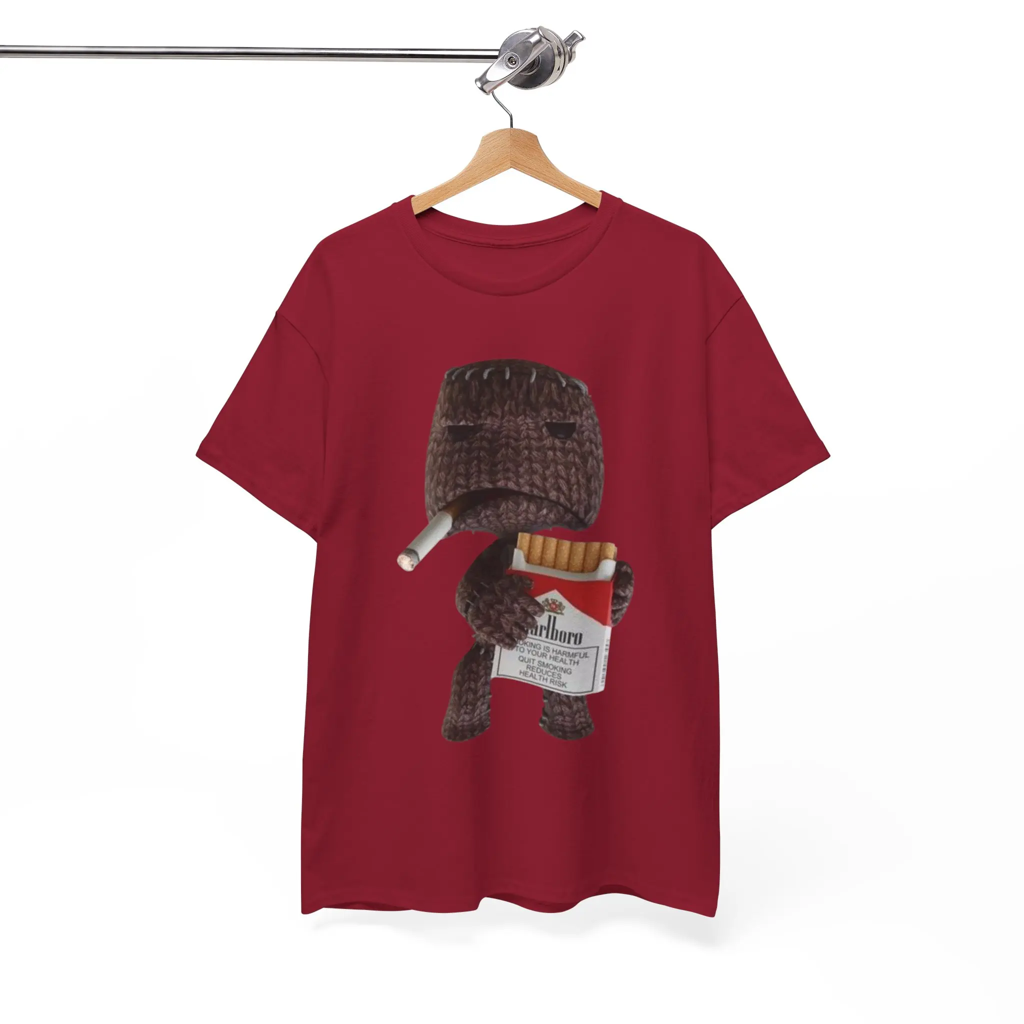 Smoking Sack Boy - Little Big Planet 100% Cotton Shirt - MULTIPLE COLORS
