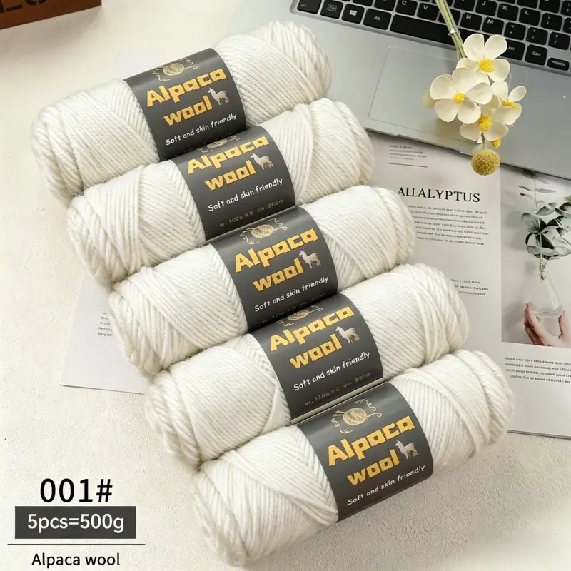 500g Premium Alpaca Wool Yarn, 245 Needles Thick Wool Thread, Multi-Color Options, Fall Winter Fashion Knitwear, Yarn Amigurumi Crochet, Crocheting Supplies, Knitting Supplies, DIY Craft Kit, Handicraft