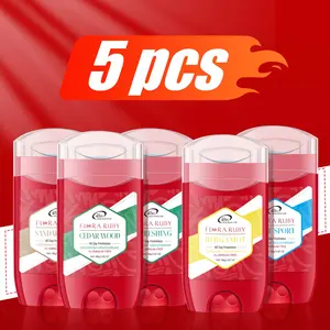 5-Pack FLORA RUBY 48-hour sweatand odor protection deodorant stick,all-day underarm protection -5fragrances: sport, fresh, sandalwood,bergamot, and cedar,2.4 oz*5