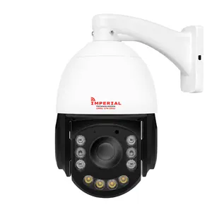 Imperial 4K 8MP AI PTZ PoE Security Camera 20X Optical Zoom Auto Tracking IP67 Outdoor CCTV Camera with Two-Way Audio Color Night Vision Human Vehicle Face Detection