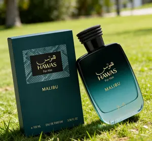 Hawas For Him Malibu EDP | Tropical Coastal Freshness for Men  3.38 fl. oz 100ml