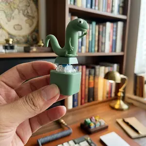 Viral Dino Fidget Keychain – Satisfying Click Button Toy, Mini Mechanical Stress Reliever for Daily Carry