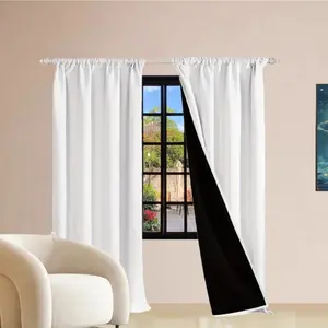 Blackout Curtains 2-Piece Set, Premium Soundproof Insulation Fabric, Warm Thermal Barrier, Thermal Insulated Curtain, Quality Material, Size & Color Options Available