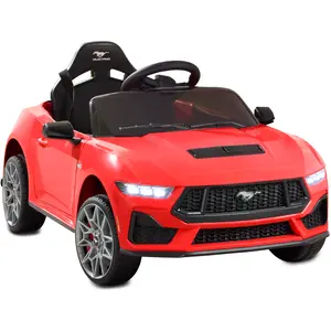 Best Choice Products Kids 12V Electric Ride-On Car Officially Licensed Ford Mustang w/ Remote, LED Lights