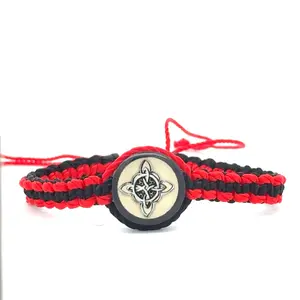 Witches Knot Red Black Bracelet