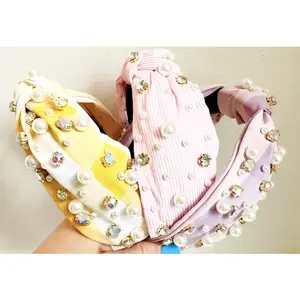 Yellow Gingham Headband