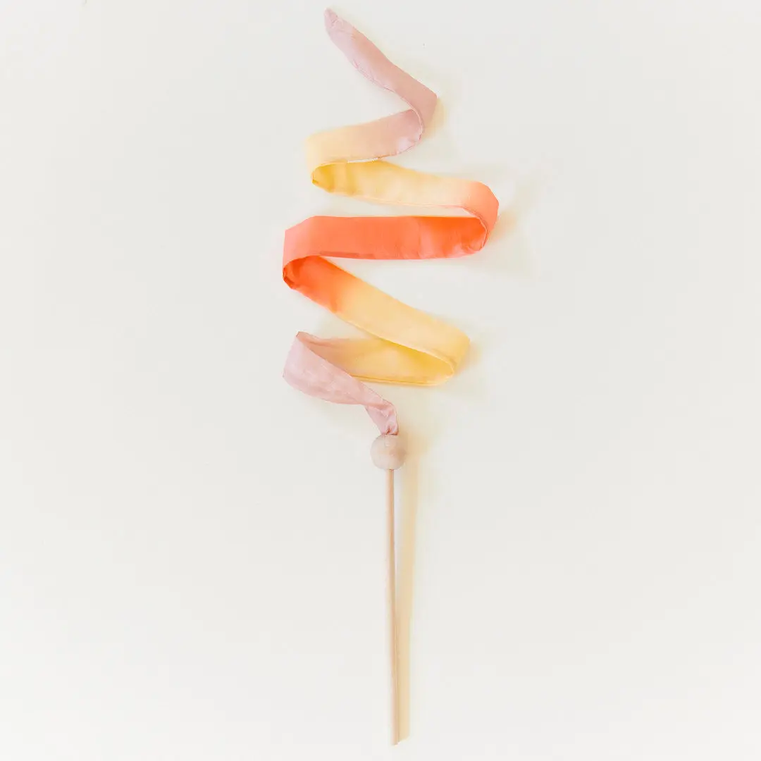 Birch Wood Mini Desert Streamer - 1-inch Wide, 3-foot, 8-inch Home Decorative Accent for Home Supplies Display, Encourages Active Play