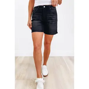 Diamond Dream By Denim BAR - Denim Shorts - Black