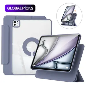 KENKE Magnetic Rotatable Detachable Tablet Case with Pencil Holder, Protective Flip Cover Compatible with iPad, Smart Tablet Accessories, Tablet Casing