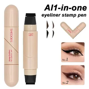 Rotating cat-eye eyeliner stamp pen with a dual-ended design for precise cat-eye and flutter liner application. Waterproof and smudge-proof formula, quick-drying finish, ideal for busy days and special occasions. Cosmetic eyeliner freckle pen